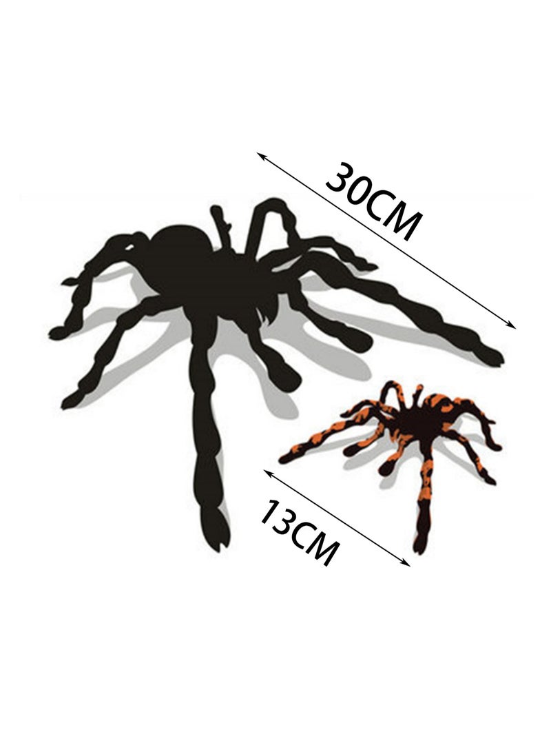 3d Decals And Bumper Stickers Black Orange Spider Shape Universal Car Body Fuel Tank Cap Decal Sticker, Waterproof And Sunproof - Image 2