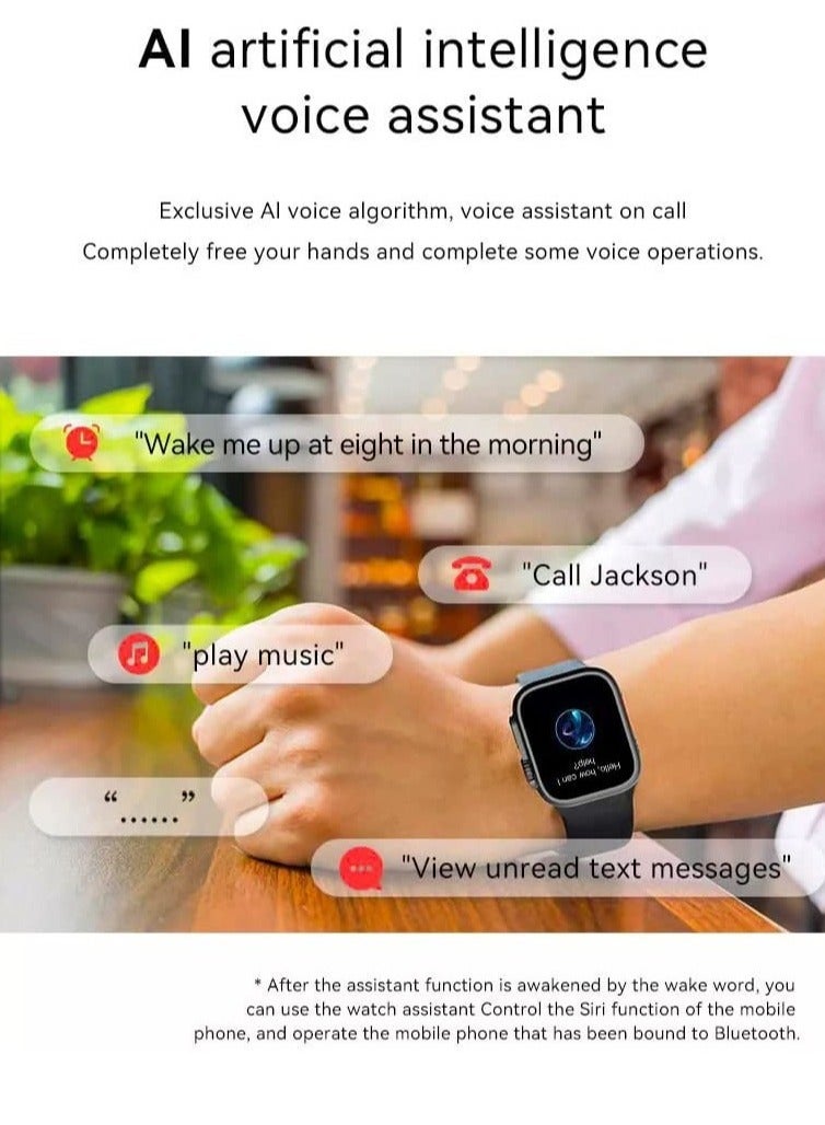 New S8 Ultra Max Smartwatch Series 8 S8 Smart Watch Ultra AI Voice Smart Watch 2.0inch Bluetooth Call Wriless Charging Watch 8 Ultra