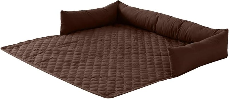 Coffee S Size Pet Mattress Soft Blanket Mat Thickened Cushion Bed for Puppy Dog Home Furniture Protector - Image 2