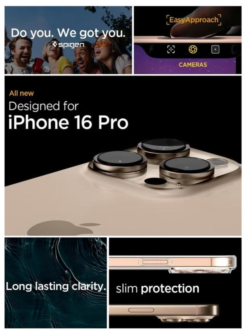 Spigen Ultra Hybrid iPhone 16 Pro Case Cover (2024) - Frost Clear - Image 2