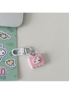 Generic Strawberry KT Keychain Cartoon Cute Pendant Gift Pink# white buckle 