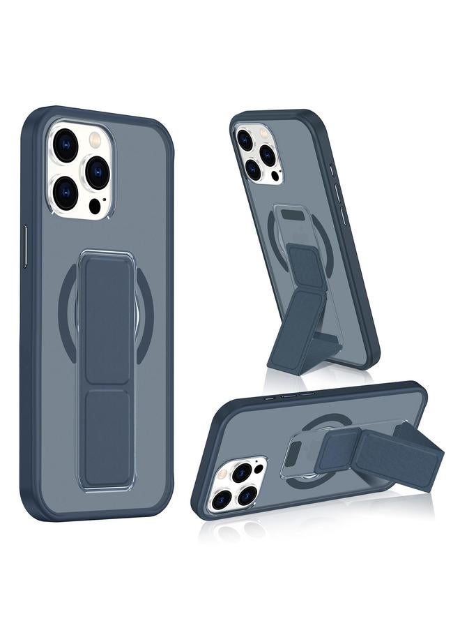 اس-توب جراب لهاتف iPhone 13 Pro مصنوع من الجلد غير اللامع وحامل سوار المعصم وحافظة هاتف MagSafe - Image 1