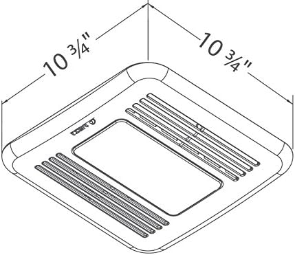 BREEZ Delta Electronics Americas Ltd ITG80LED Delta BreezIntegrity Series 80 CFM FanDimmable LED Light 113W 13 Sones - Image 4