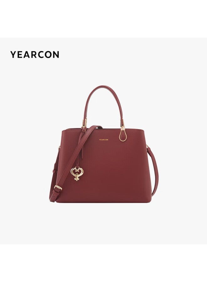 YEARCON Yierkang Large Capacity Tote Bag, Cowhide Mom Bag, Wedding Bag, Handbag, Women's Style, Qixi Valentine's Day Gift - Image 1
