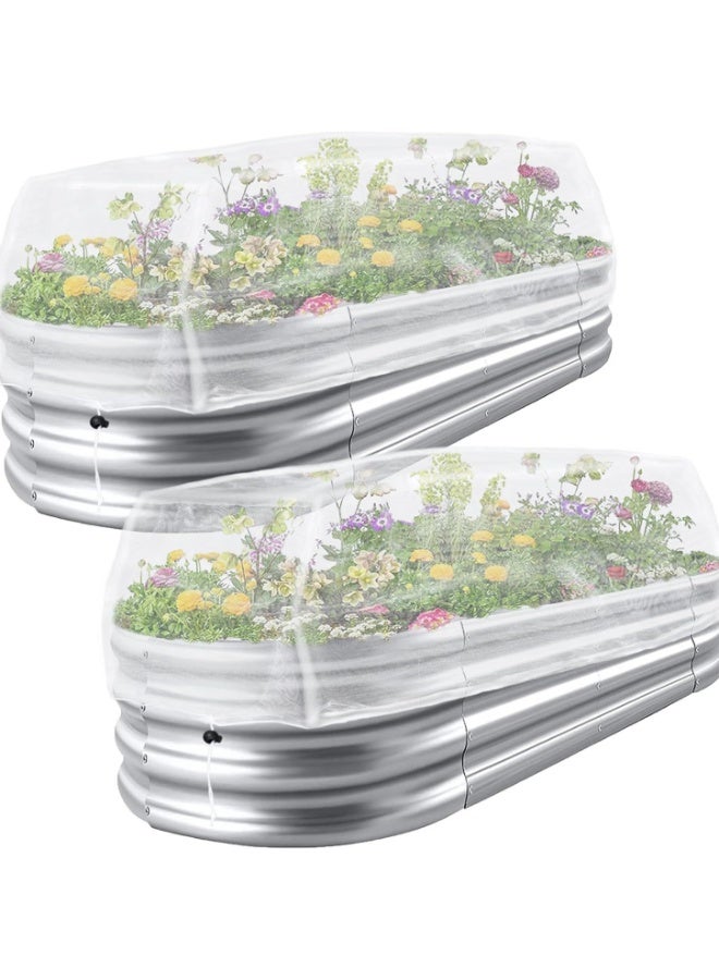 عام **طقم شبكة حديقة خارجي من قطعتين - لحماية النباتات والخضروات والفواكه والزهور من الطيور والحشرات، مزود بسحاب** - Image 1