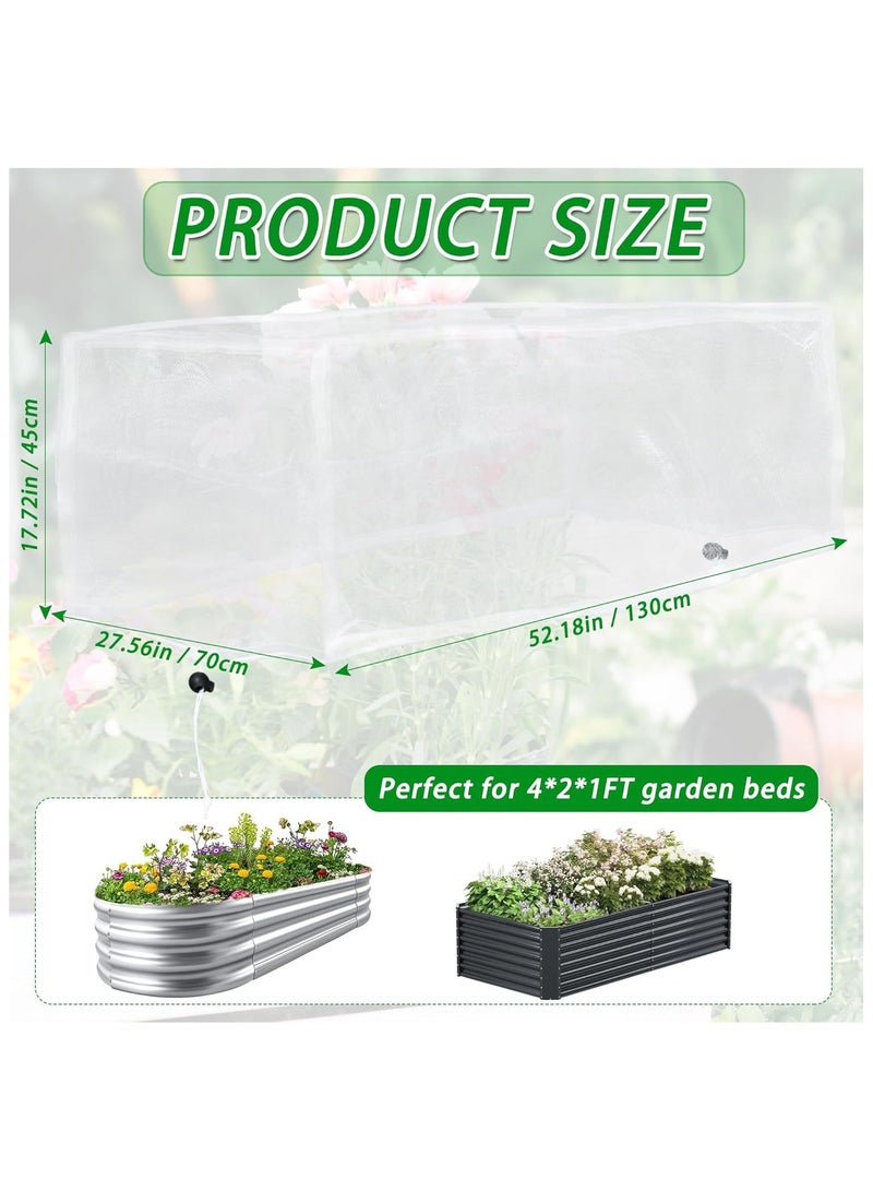 عام **طقم شبكة حديقة خارجي من قطعتين - لحماية النباتات والخضروات والفواكه والزهور من الطيور والحشرات، مزود بسحاب** - Image 3