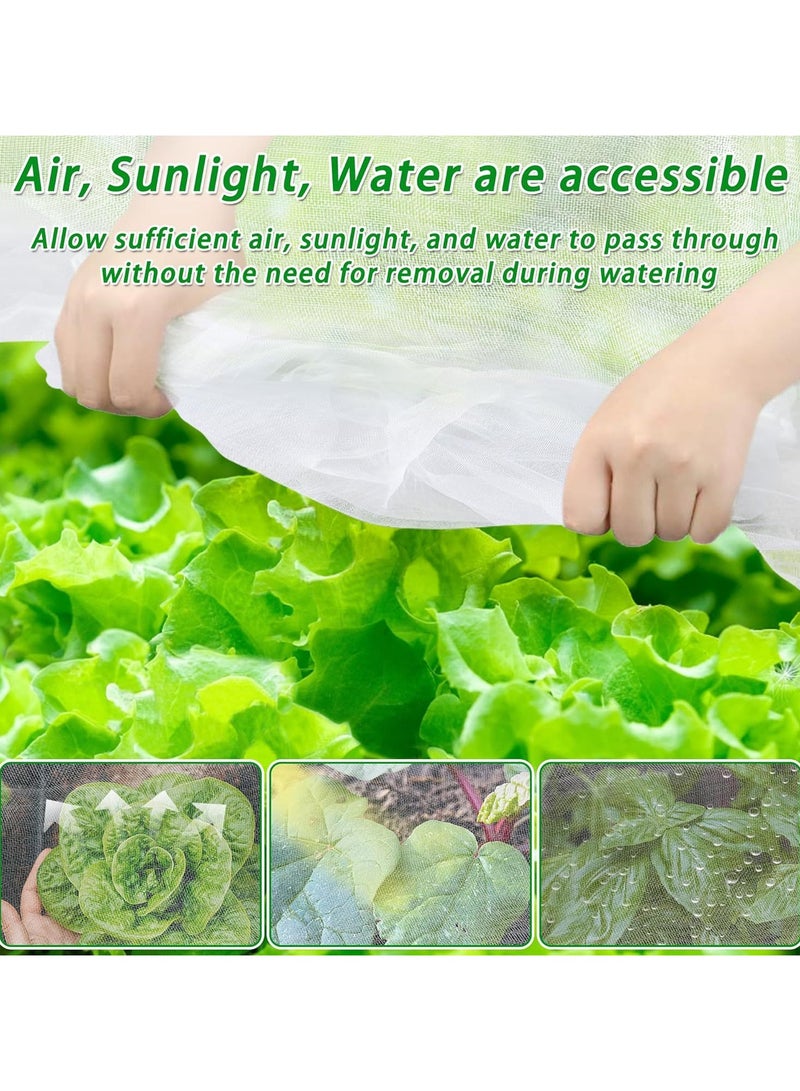 عام **طقم شبكة حديقة خارجي من قطعتين - لحماية النباتات والخضروات والفواكه والزهور من الطيور والحشرات، مزود بسحاب** - Image 5