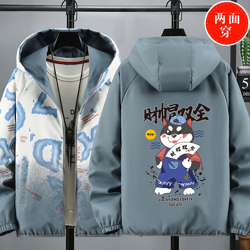 Style Jacket Cartoon Handsome All-Match Jacket Junior Students Big Children Jacket Men - Image 3