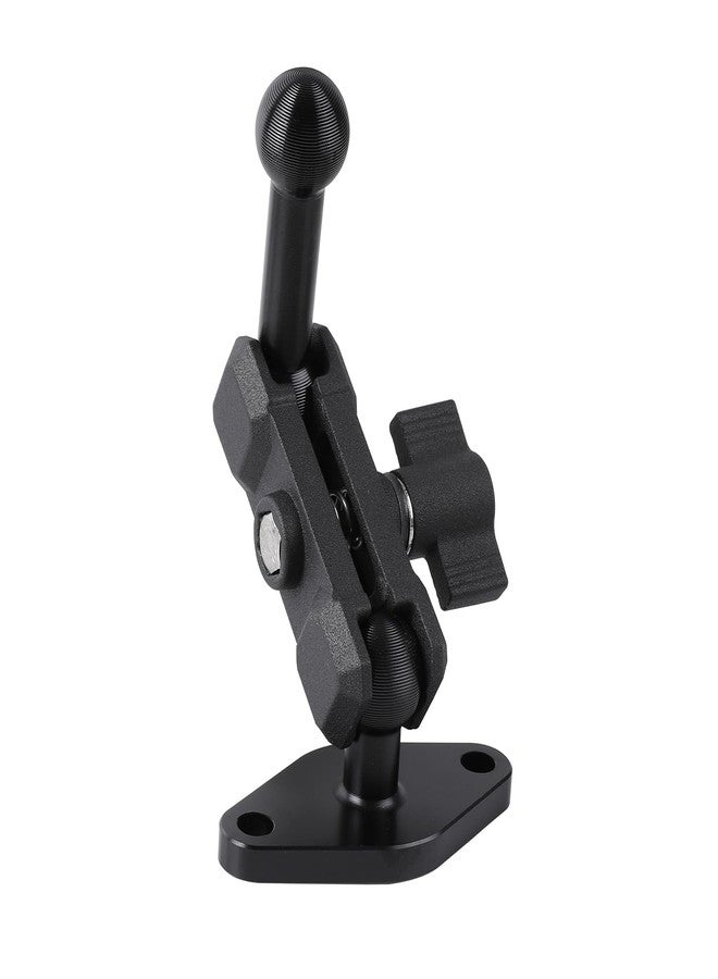 Leenconghui Aluminum AMPS to 17mm Ball Adapter with Extension Rod for Car Phone Holder, Drill Mount Ball Plate Base Meets Industry Standard AMPS Hole Pattern,Compatible with Garmin GPS Nuvi Dezl Drive Zumo RV - Image 1