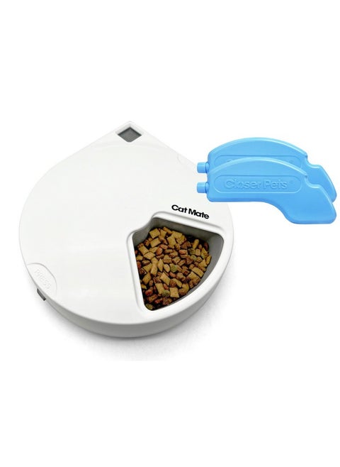Cat Mate C500 - 5 Meal Digital Automatic Feeder with Ice Packs for Cats and Small Dogs