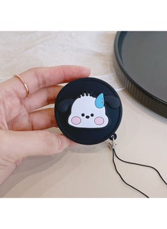 Color Picture Suitable For Fujifilm Instax Mini Evo Special Silicone Lens Cover Camera Protective Cover-Color:Black Cover-silent PC Dog