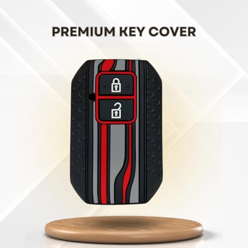 KEYCEPT Tristar Key Cover for Suzuki Swift, Dzire, Ertiga, Grand Vitara, Celerio, Brezza, Fronx, Jimny, Ignis, Urban Cruiser, Rumion, Hyryder, E-Vitara (2 Button smart Key Cover, Black) - Image 4