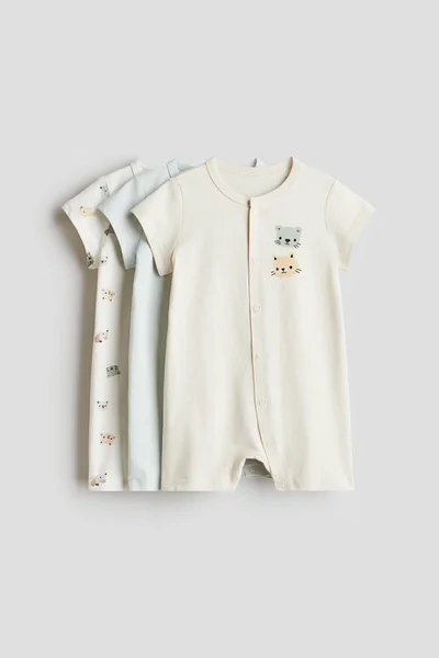 H&M 3-pack cotton pyjamas