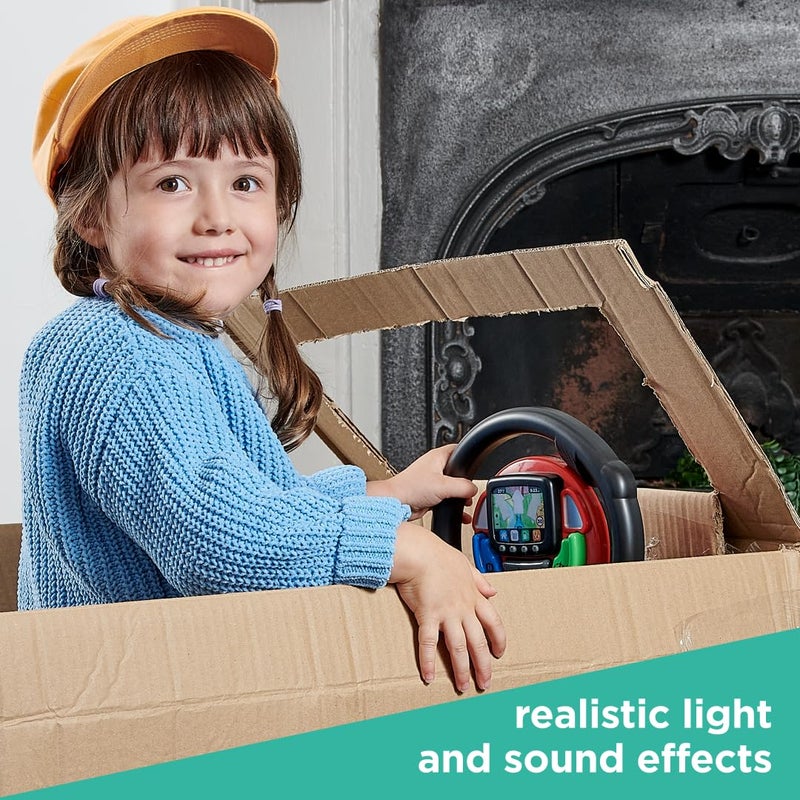 Casdon GPS Steering Wheel. Interactive Driving Toy for Kids 3+. Features Spoken Commands & Realistic Sounds. Boosts Motor Skills - Image 5