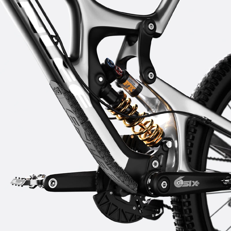 ENLEE Mountain Bike Down Tube Frame Protector, 3M MTB Bicycle Frame Guard - Protect The Bike from Collision and Scratch (Black 2) - Image 3