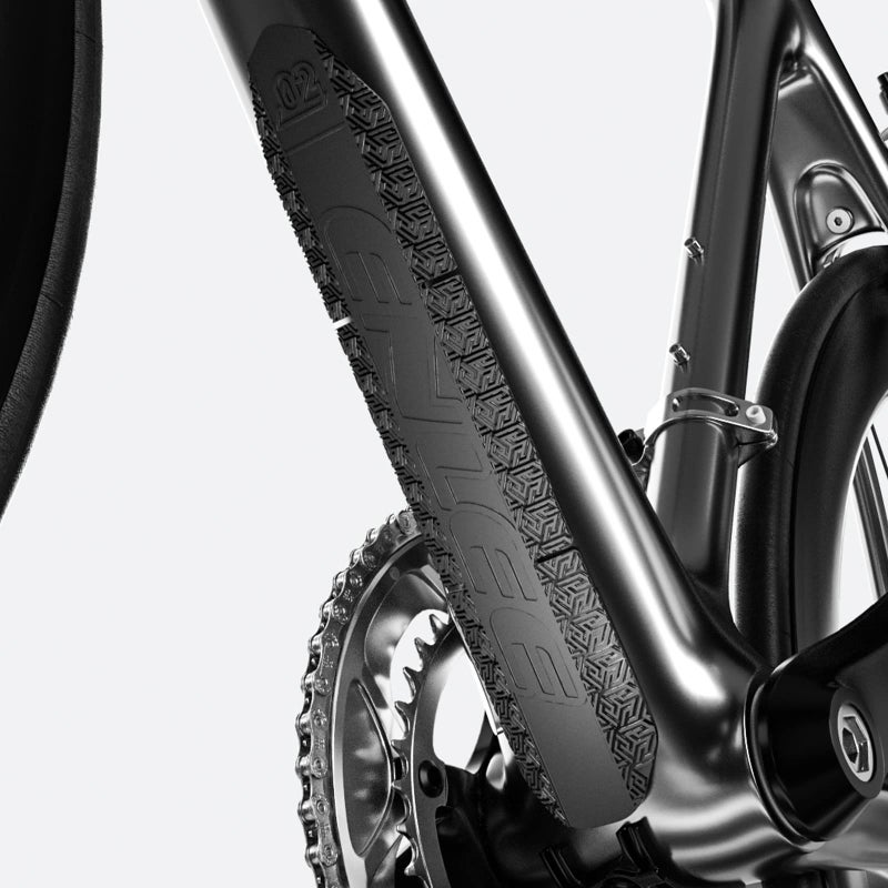 ENLEE Mountain Bike Down Tube Frame Protector, 3M MTB Bicycle Frame Guard - Protect The Bike from Collision and Scratch (Black 2) - Image 2