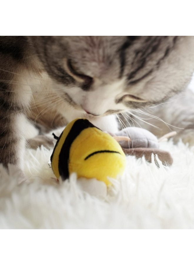 GIGWI - Gigwi Interactive Squeaking Cat Toy，Chirpy Bee Sound Toy for Cats，Melody Chaser Play Squeak Kitten Toy for Boredom - Image 1