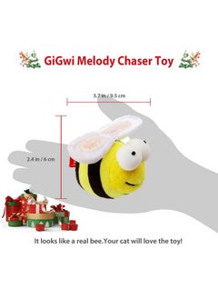 GIGWI Gigwi Interactive Squeaking Cat Toy，Chirpy Bee Sound Toy for Cats，Melody Chaser Play Squeak Kitten Toy for Boredom  - Image 3
