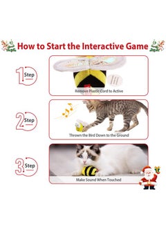 GIGWI Gigwi Interactive Squeaking Cat Toy，Chirpy Bee Sound Toy for Cats，Melody Chaser Play Squeak Kitten Toy for Boredom  - Image 2