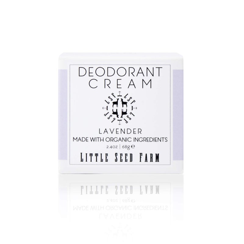 Little Seed Farm All Natural Deodorant Cream - Lavender - Aluminum Free Deodorant for Women or Men, Net Wt. 2.4oz | 68g - Image 1