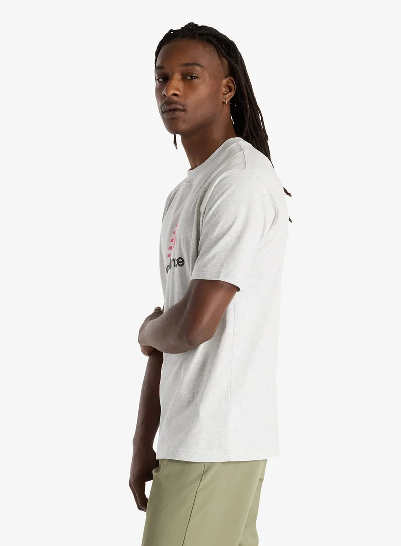 New Balance ash heather (047) Athletics Logo T-Shirt for Men | Best Price UAE