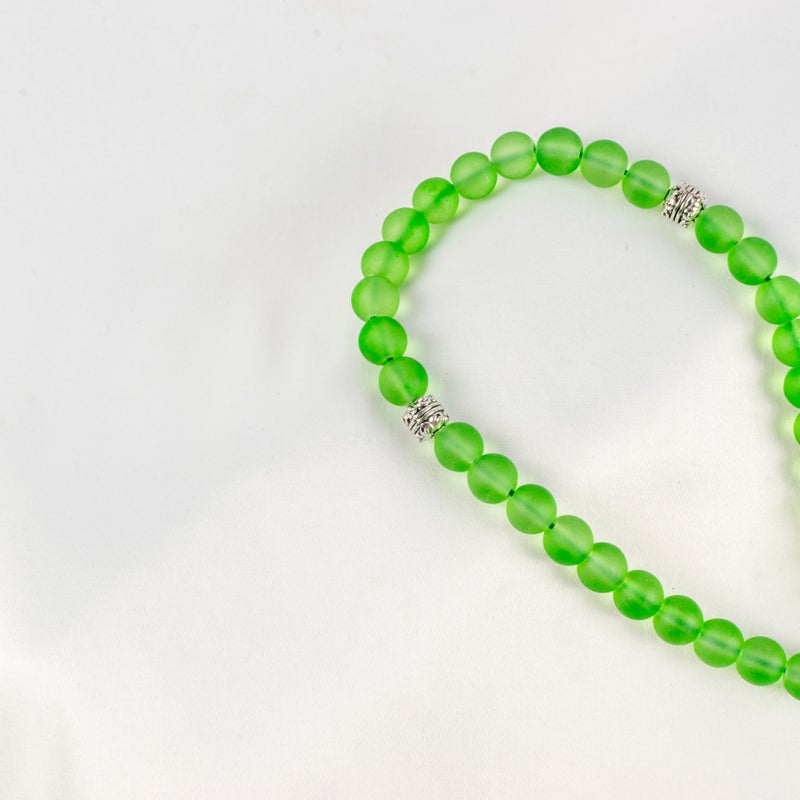 Fabulous Green Opal Stone Prayer Bead of 33 Beads - Image 2