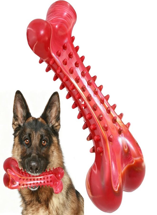 SLAUNT Durable Natural Rubber Dog Chewing Toys,Indestructible Dog Chew Toy,Puppy Chew Toy for Aggressive Chewers,Teeth Cleaning & Reduce Boredom for Small Medium Large Breeds（Red） - Image 1