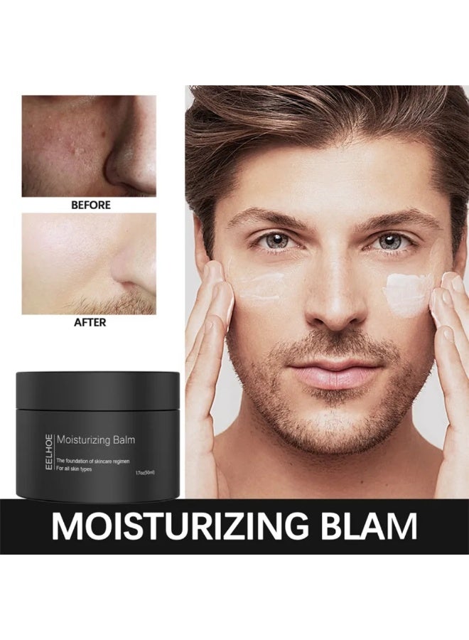 EELHOE 50ml Moisturizing Balm Deep Hydration Roughness Smooth Dryness Skin Reduces Soothing Repairing Face Cream Acne Fading Marks Anti Wrinkle Oil Control Pores Reducer Hydrating Whitening Skin Care Face Balm - Image 3