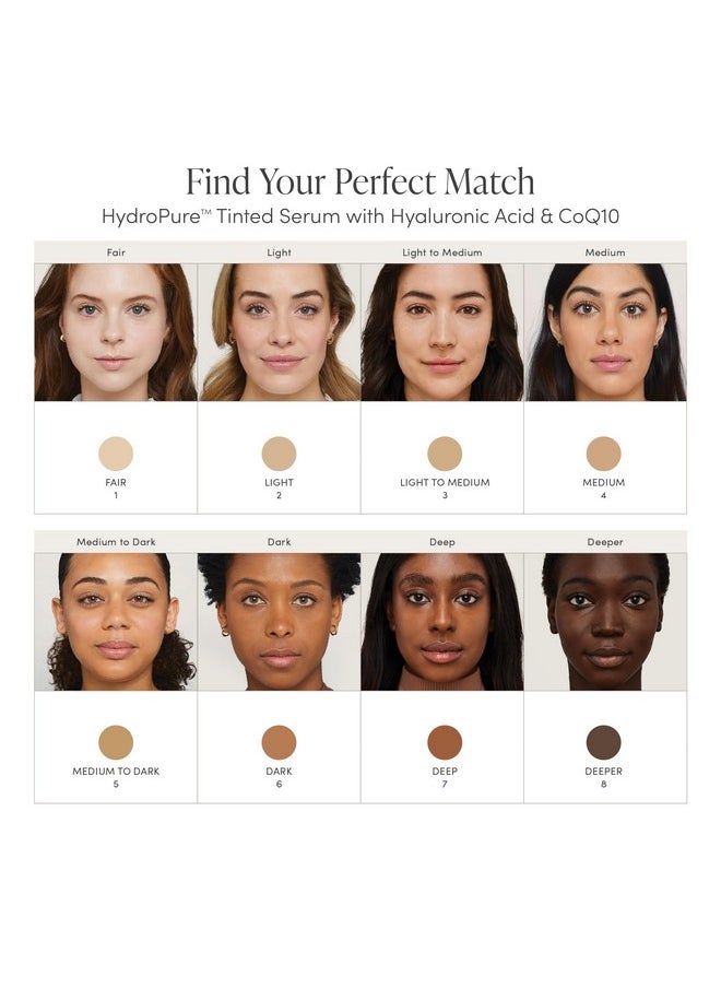 Jane Iredale Hydropure Tinted Serum Hydrating Sheercoverage Formula Helps Plump Soothe Blur Lines And Even Skin Tone With Hyaluronic Acid + Coq10  - Image 4