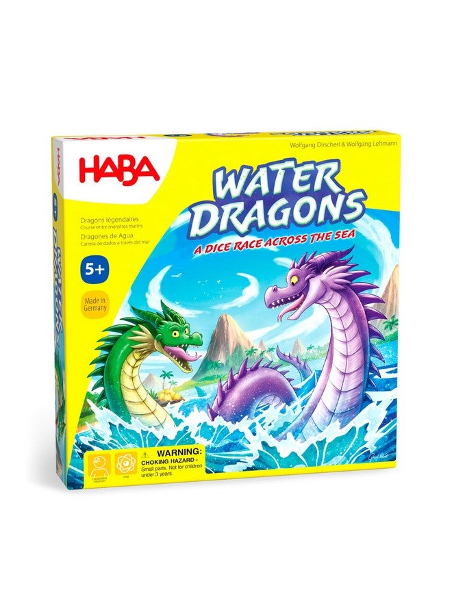 HABA Water Dragons: Kids Board Game and Fast-Paced Dice Game with Wooden Components for Ages 5 and up, Made in Germany - Image 1