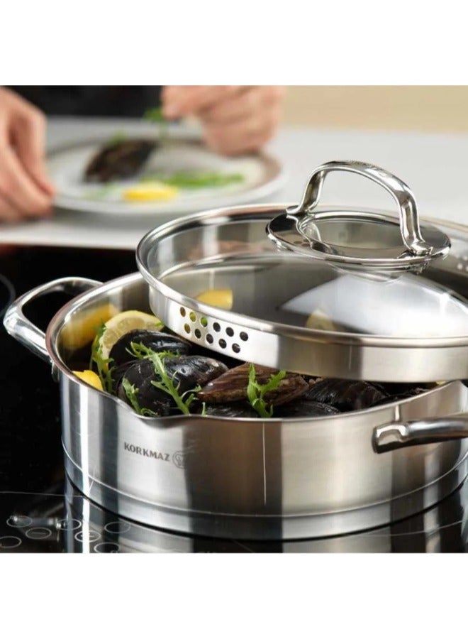 Korkmaz Korkmaz Steama 8 Piece Cookware Set - Image 2