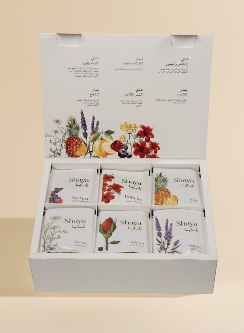 Shaya tea set 100% Natural, 72 Bags