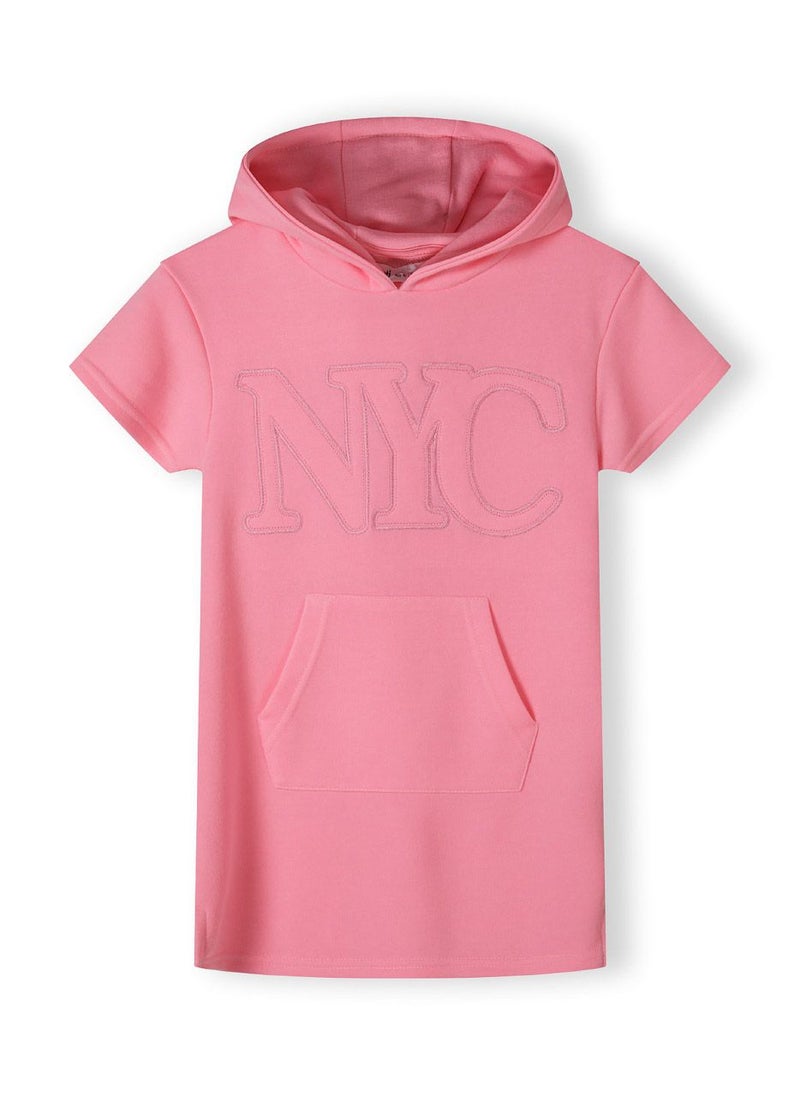 MINOTI Pink Hoodie Dress  - Image 3