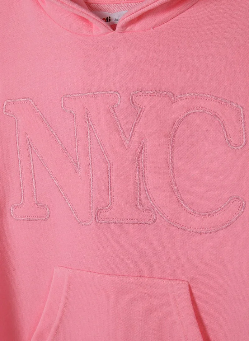 MINOTI Pink Hoodie Dress
