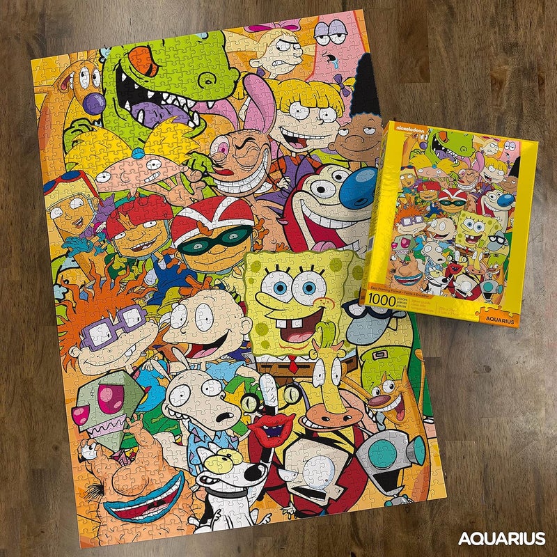 AQUARIUS Nickelodeon 90s Puzzle - 1000 Piece Jigsaw Puzzle - Officially Licensed Merchandise - 20 x 28 Inches - Image 3