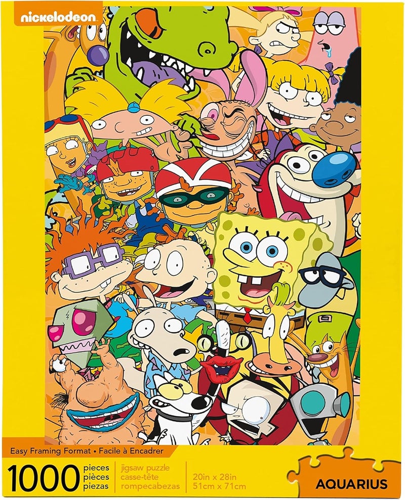 AQUARIUS Nickelodeon 90s Puzzle - 1000 Piece Jigsaw Puzzle - Officially Licensed Merchandise - 20 x 28 Inches - Image 1