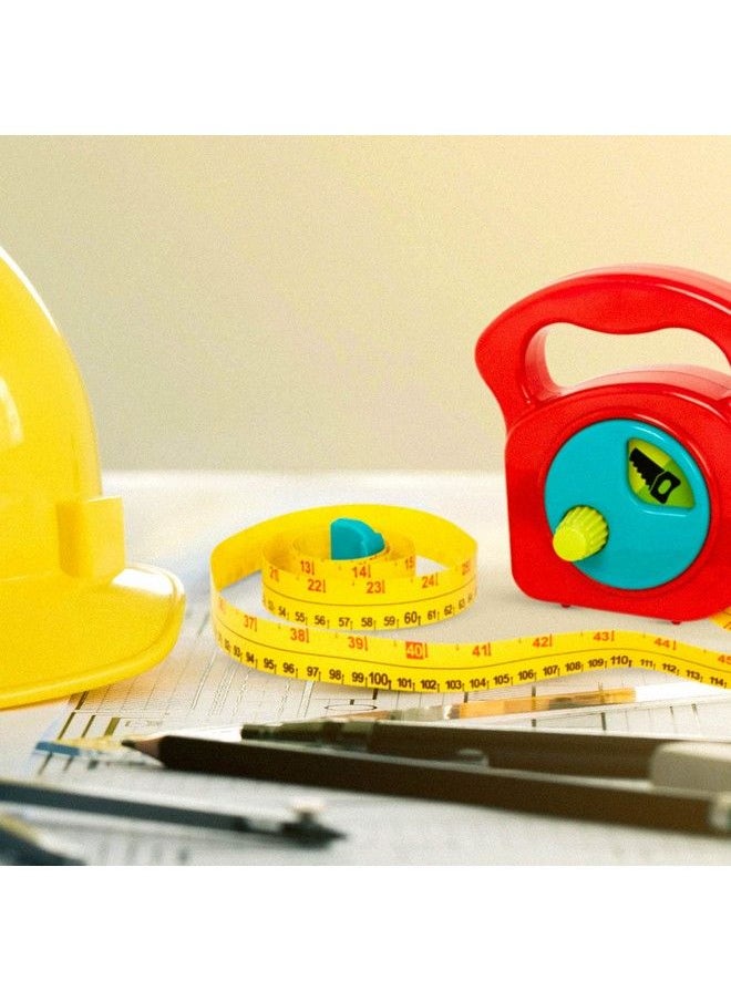 BATTAT - Toy Measuring Tape Working Reel & Easyhold Handle Tool Discovery Carousel Metric & Imperial Units 2 Years + Big Tape Measure - Image 1