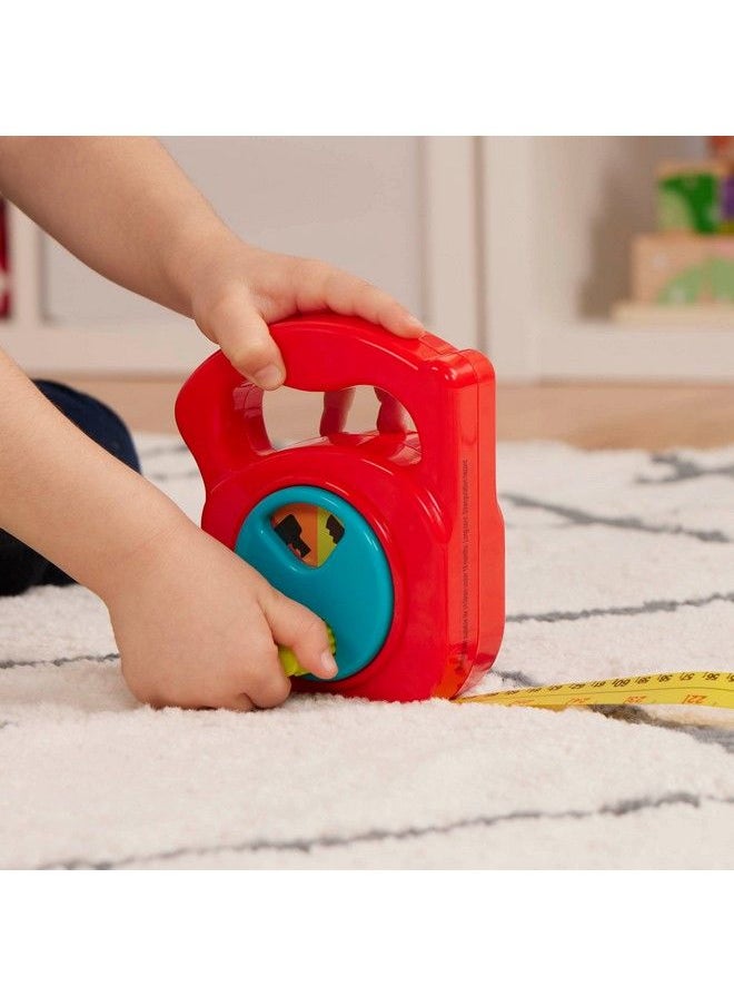 BATTAT - Toy Measuring Tape Working Reel & Easyhold Handle Tool Discovery Carousel Metric & Imperial Units 2 Years + Big Tape Measure - Image 1