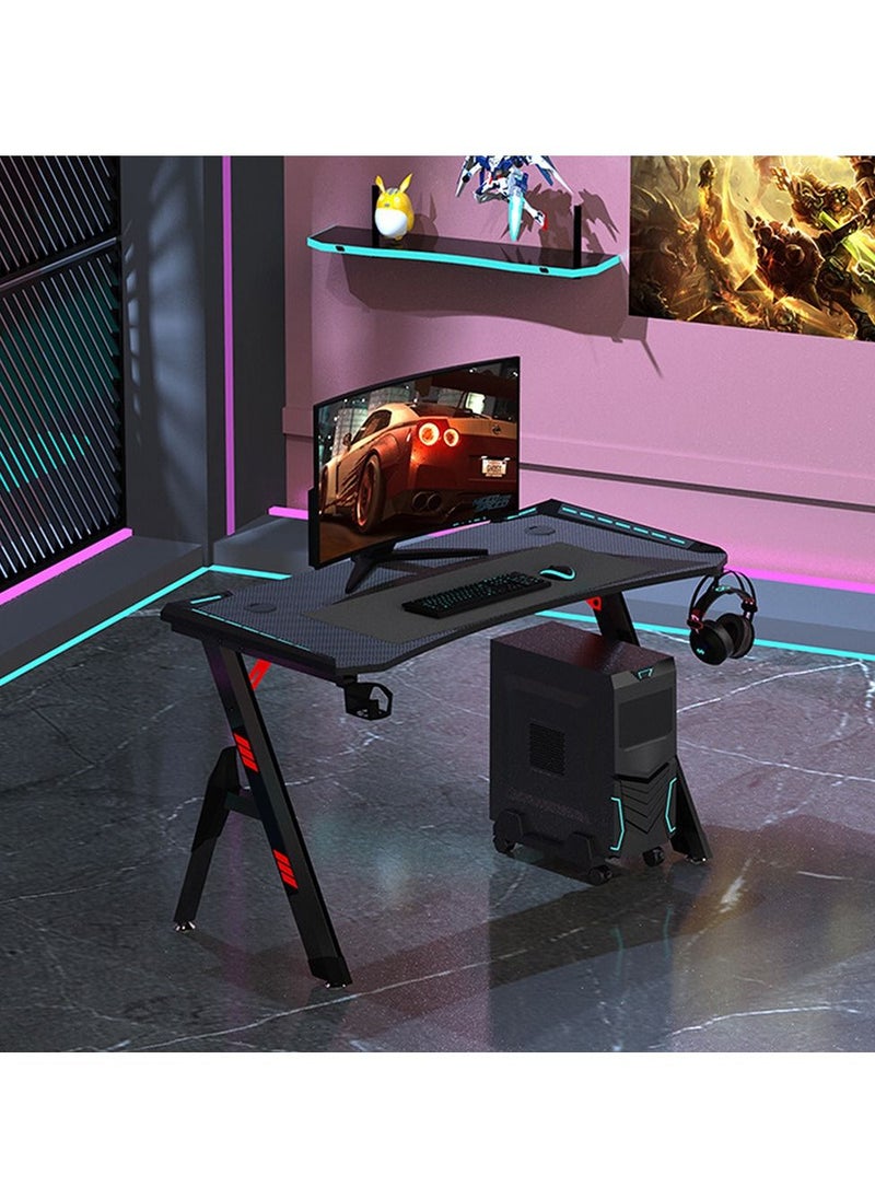 Arabest - Gaming Desk,47 Inch PC Computer Desk, Home Office Desk Table Gamer Workstation, Simple Game Table, Black - Image 1