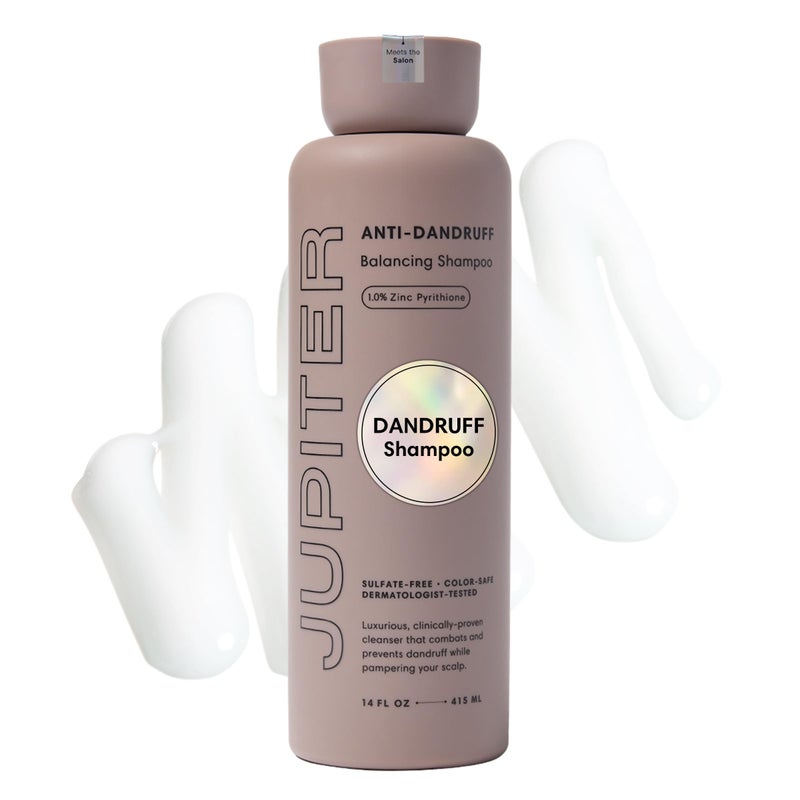 Jupiter Anti Dandruff Shampoo - Shampoo for Men & Women for Flaky, Itchy, Oily, & Dry Scalp - Nourishes Scalp and Reduces Breakage & Flakes - Color-Safe, Sulfate-Free, Paraben-Free - Image 1
