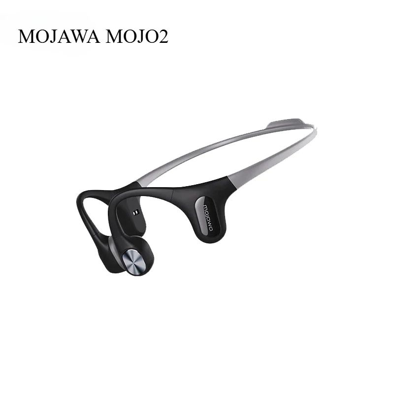 Mojawa Mojo2 Bluetooth Bone Conduction Sports Wireless Open-Ear Headphones, Black - Image 1