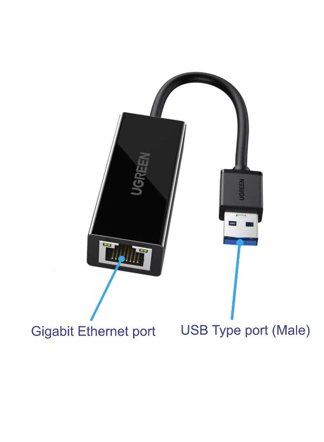 USB 3.0 to RJ45 Gigabit Ethernet Adapter 1000Mbps Wired LAN Converter for Laptop, PC, TV Box, Nintendo Switch, MacOS, Windows, Linux - Image 3