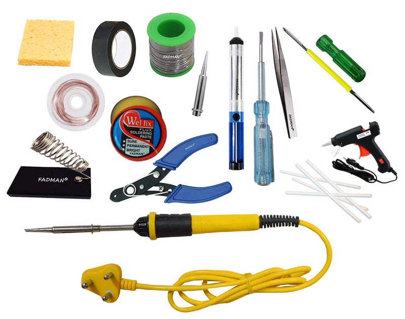 FADMAN BASIC KIT COMBO-15 SOLDERING IRON KIT | 25W SOLDERING IRON (YELLOW+BLACK) | - Image 2