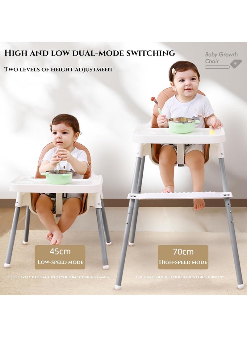 ARNOTEC Baby High Chair – Adjustable Toddler Highchair with Removable Tray, 3-Point Harness, Footrest, Easy to Clean, Removable for Storage, Ideal for Babies 6 Months to 6 Years - Image 4