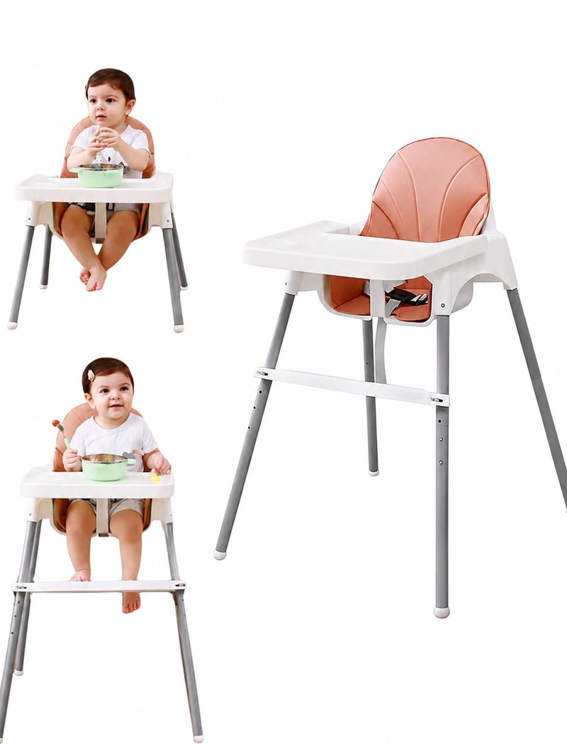 ARNOTEC Baby High Chair – Adjustable Toddler Highchair with Removable Tray, 3-Point Harness, Footrest, Easy to Clean, Removable for Storage, Ideal for Babies 6 Months to 6 Years - Image 2