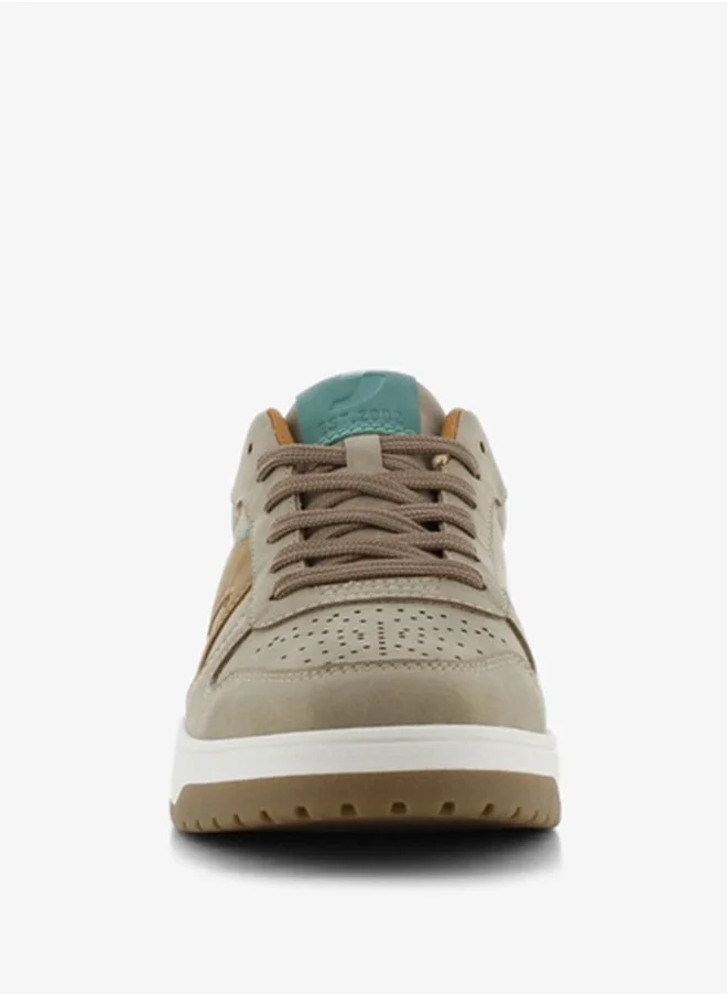 اس جي Men's Colourblock Lace-Up Sneakers