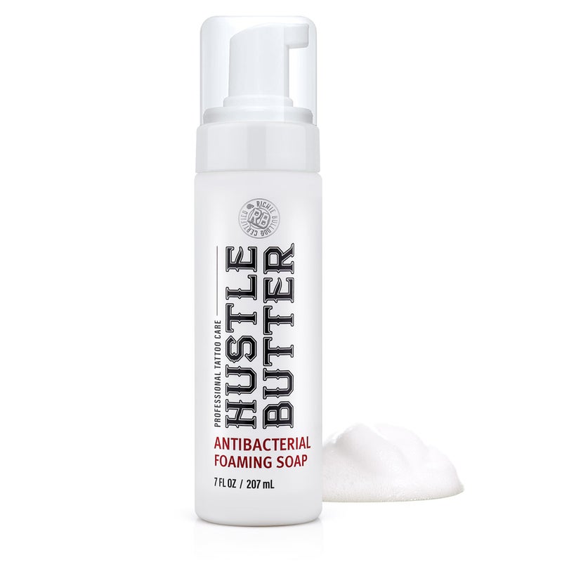 Hustle Bubbles Tattoo Aftercare Tattoo Soap Antibacterial Soap To Clean New Tattoos  Piercings Essential Tattoo Supplies 7oz