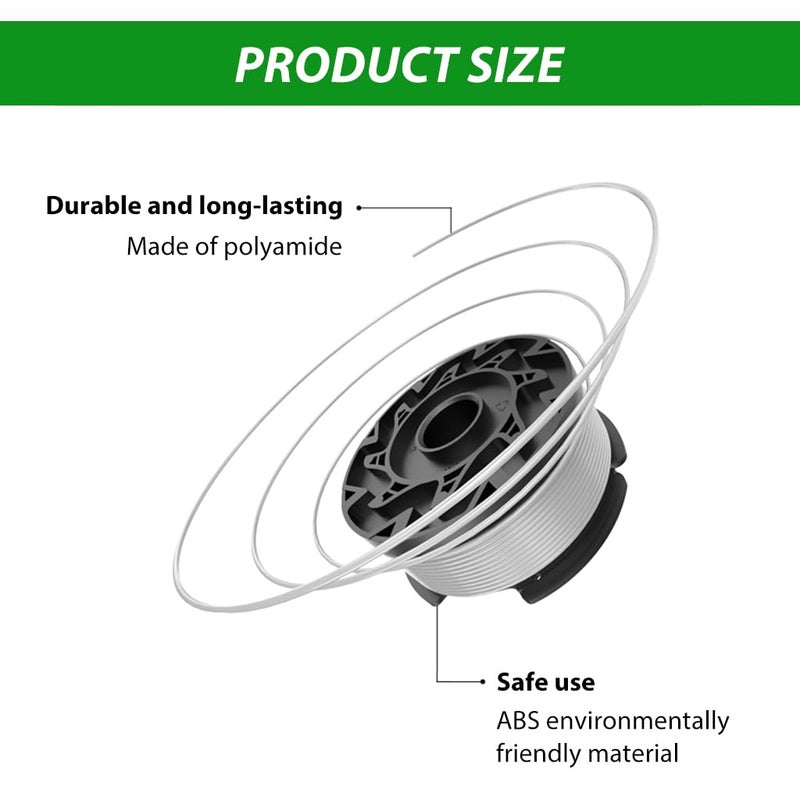 HASTHIP سلك جز العشب ® / سلك قاطع الأعشاب لاستبدال BLACK+DECKER، 30 قدم سلك جز الأعشاب النايلون - سلك/بكرة عالمية لـ AF-100AF-100-3ZPAF-100-BKP - ملحقات قاطع الفرشاة - Image 4