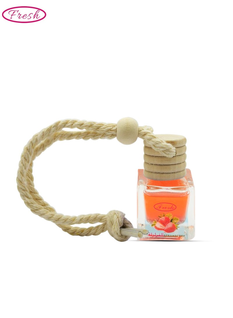 FRESH Strawberry Car Air Freshener - Hanging Perfume Diffuser - Image 1