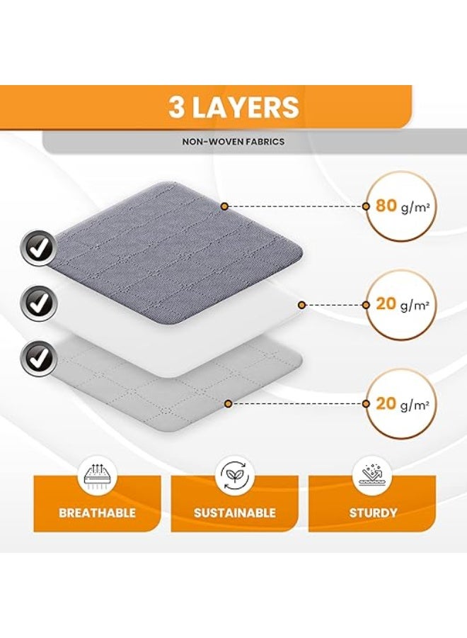 DUNISO 6 Pcs Large Storage Bags，Clothes Organizer，Heavy-Duty Foldable Organizers with Handles and Zippers，Breathable and Moisture-proof，for Storing Duvet Covers, Blankets, Clothing, and Household Items,60*40*35cm - Image 3